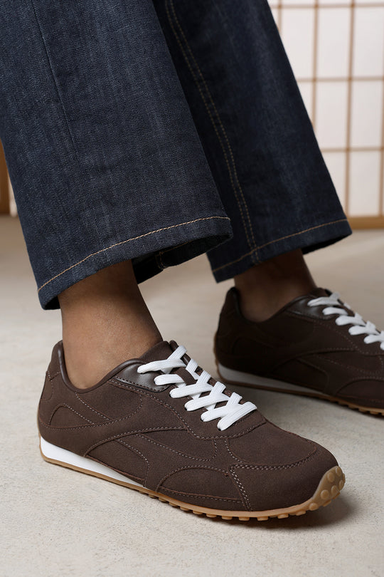 Marleigh Suede Retro Runner Trainer