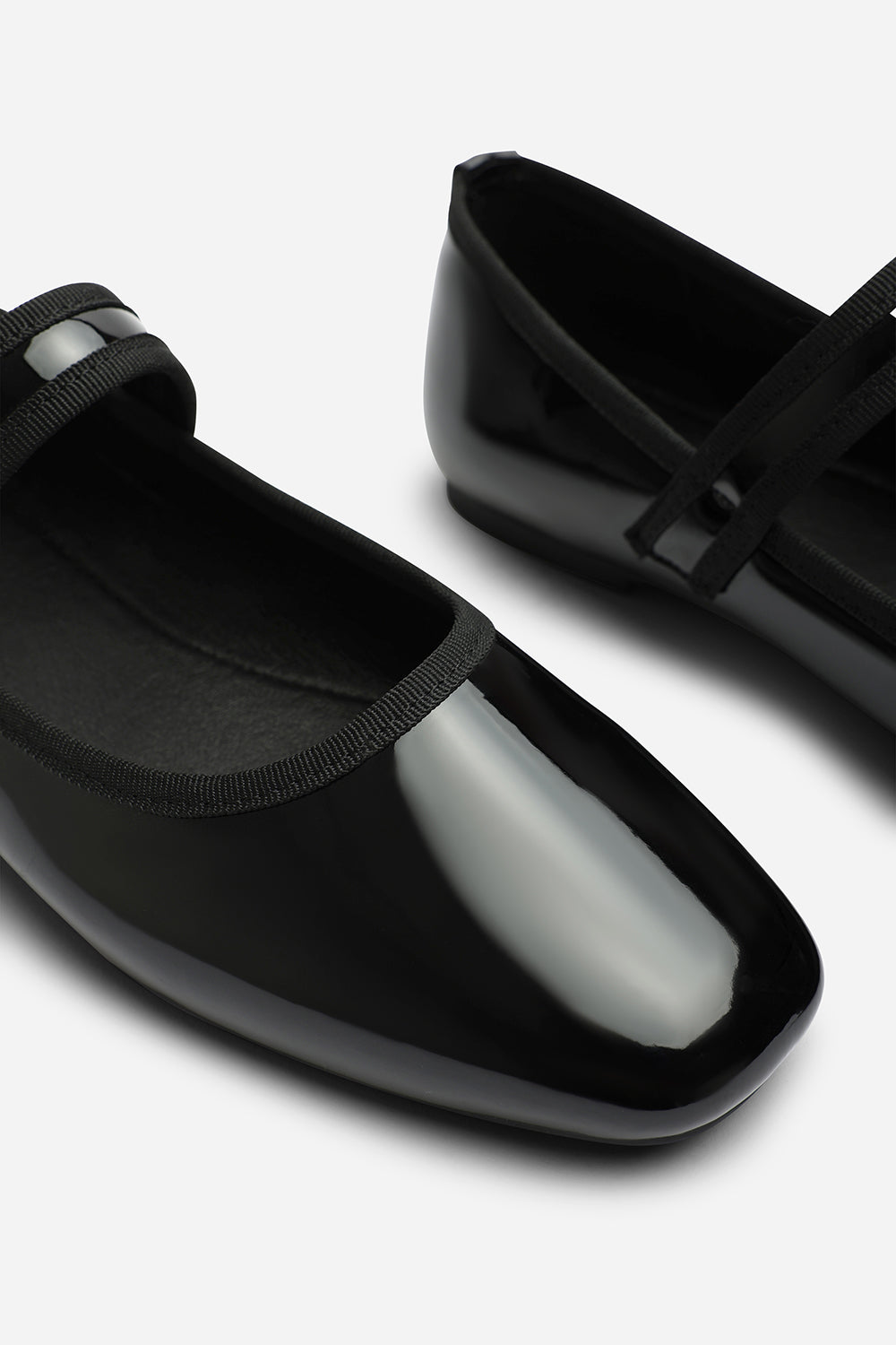 Olyxa Wide Fit Girl's School Shoe Mary Jane Ballet Flats With Buckle Detail