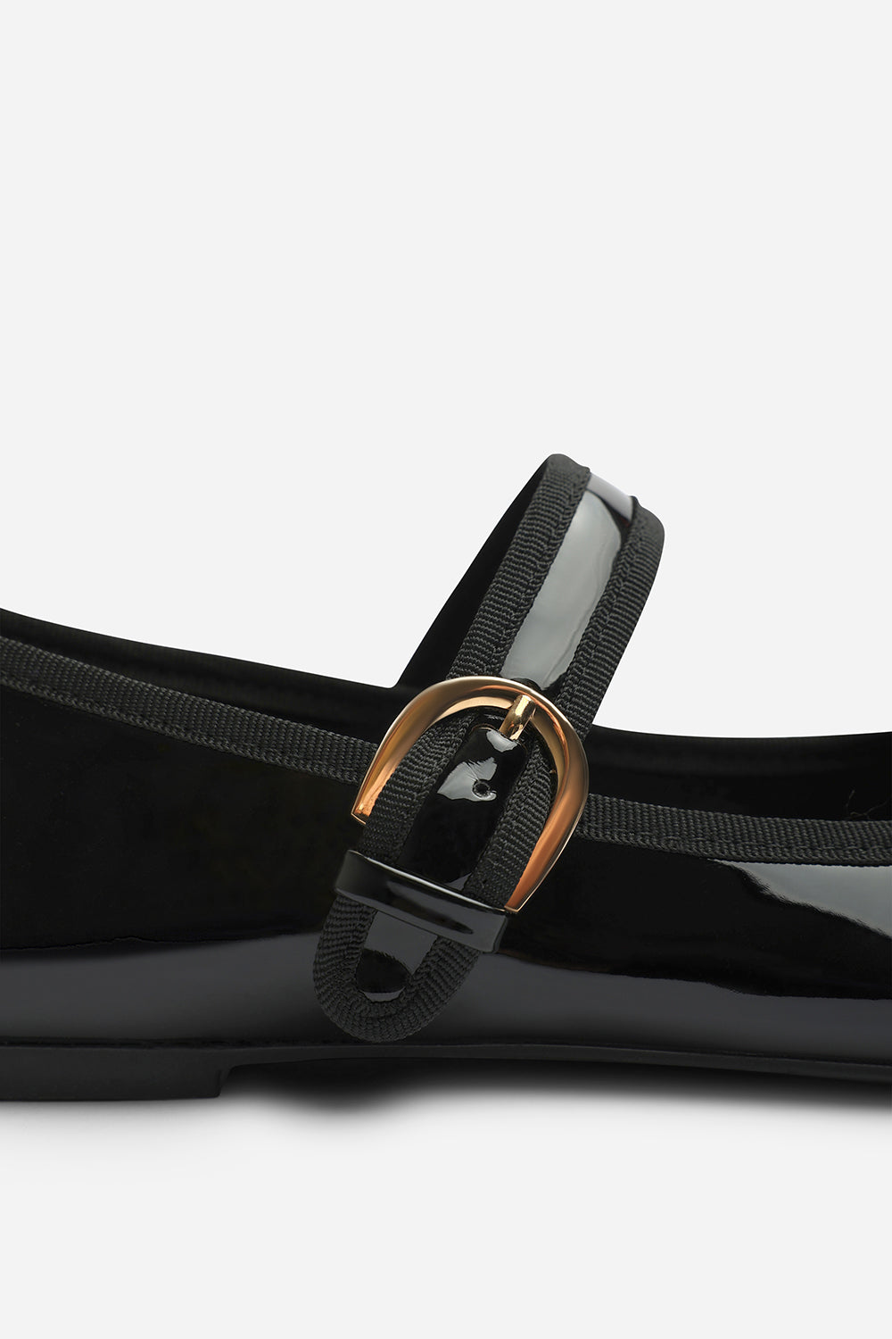 Olyxa Wide Fit Girl's School Shoe Mary Jane Ballet Flats With Buckle Detail