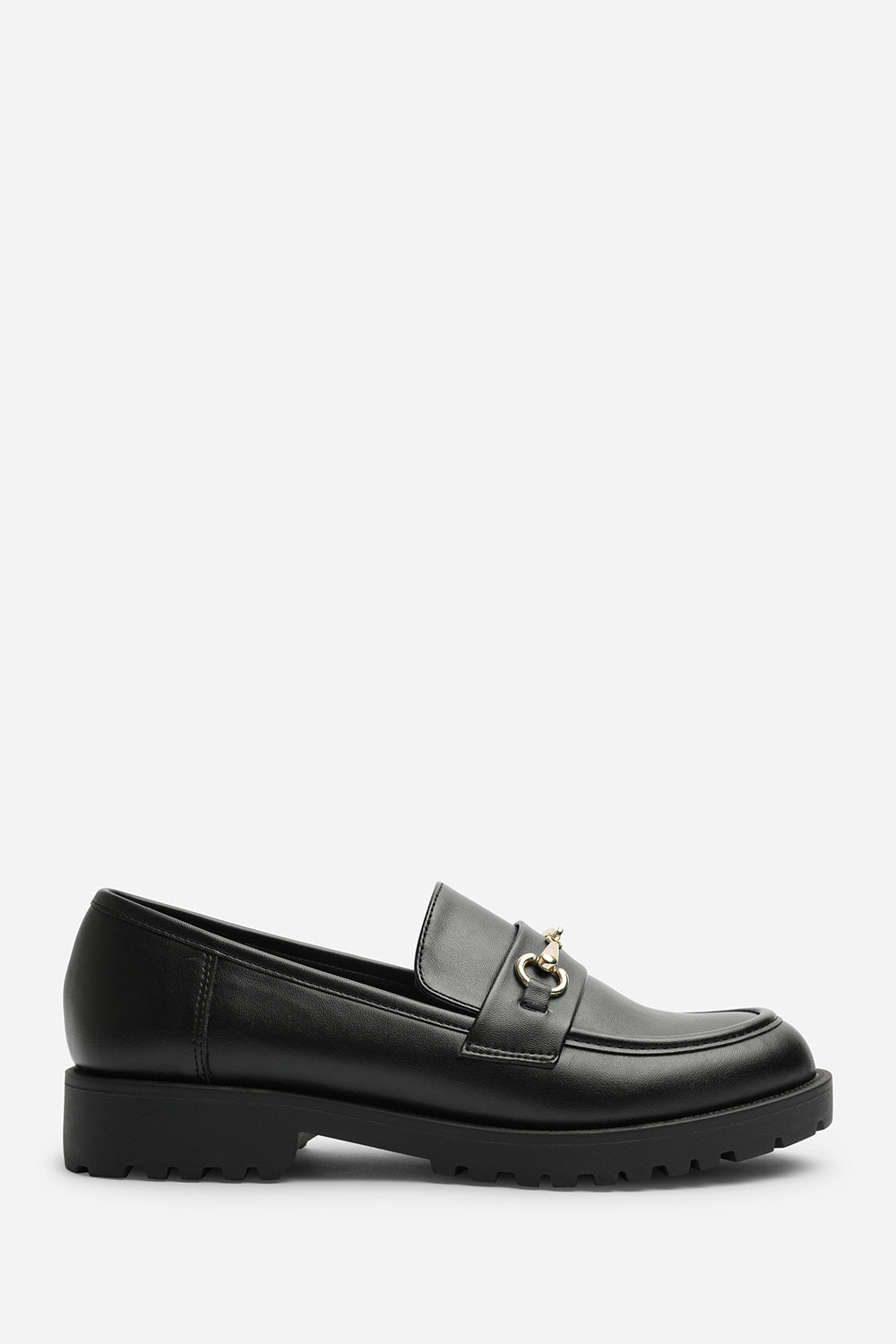 Orvane Girl's School Shoe Chunky Snaffle Trim Detail Loafers