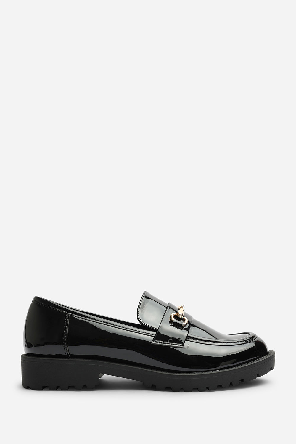 Orvane Girl's School Shoe Chunky Snaffle Trim Detail Loafers