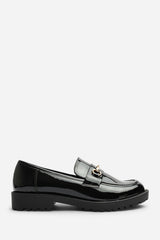 Orvane Girl's School Shoe Chunky Snaffle Trim Detail Loafers
