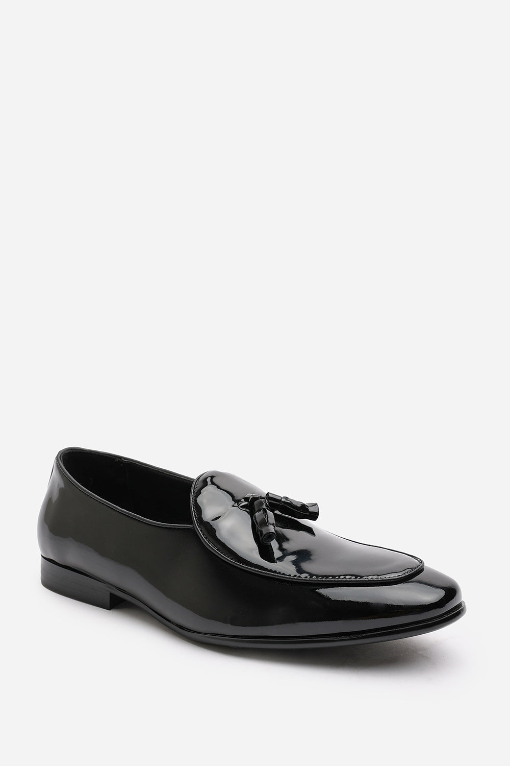 Finley Black Patent Tassel Loafer Classic Formal Dress Shoes