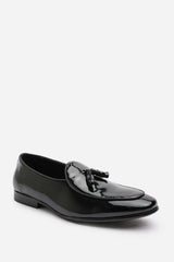 Finley Black Patent Tassel Loafer Classic Formal Dress Shoes