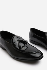Finley Black Patent Tassel Loafer Classic Formal Dress Shoes
