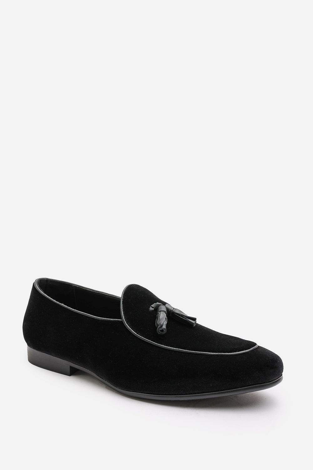 Finley Black Velvet Tassel Loafer Classic Formal Dress Shoes