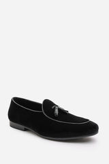 Finley Black Velvet Tassel Loafer Classic Formal Dress Shoes