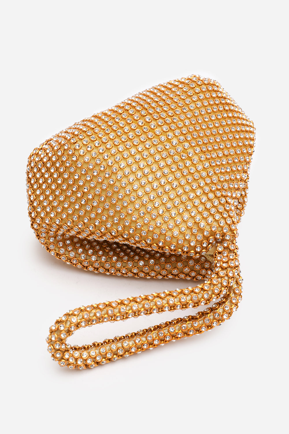 Cascabel Mini Chainmail Pouch Bag in Rose Gold