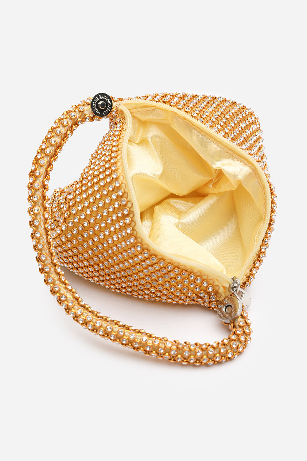 Cascabel Mini Chainmail Pouch Bag in Rose Gold