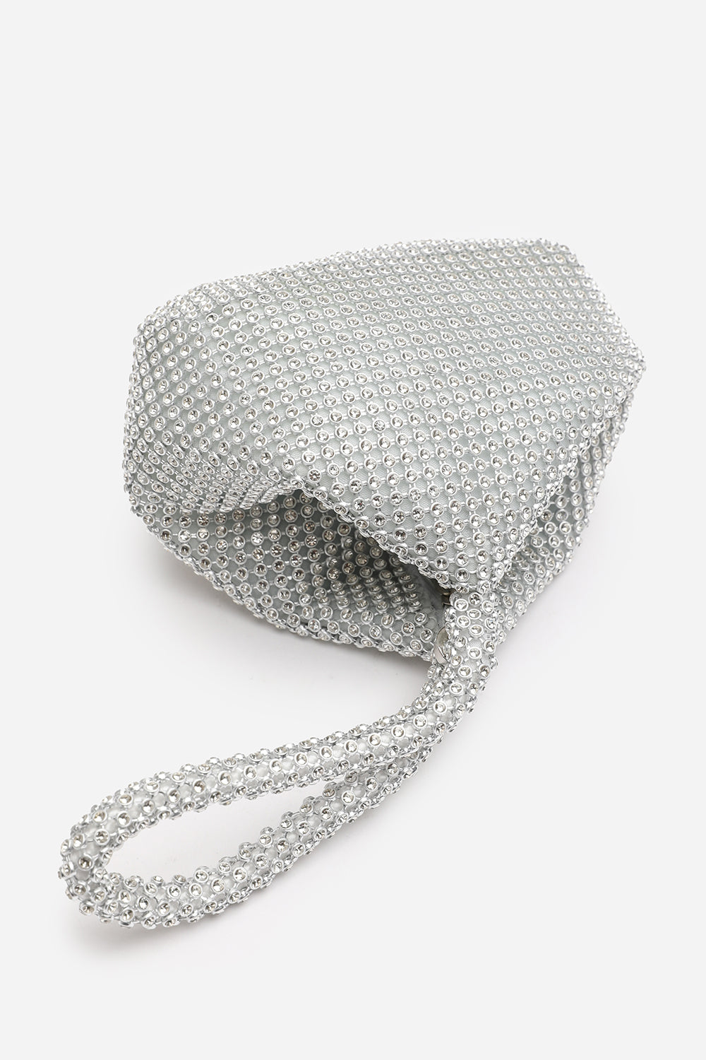 Cascabel Mini Chainmail Pouch Bag In Silver