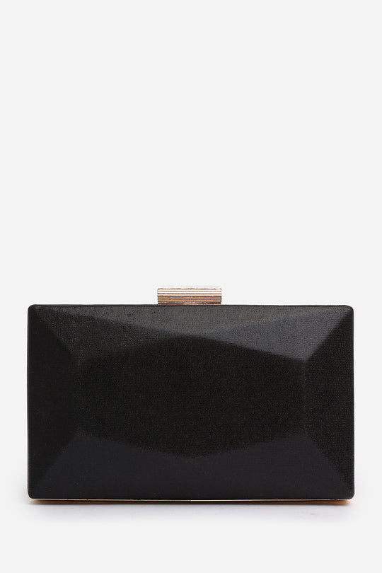 Oceane Embellished Evening Clutch In Black