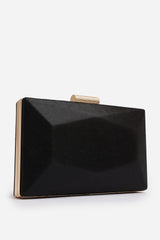 Oceane Embellished Evening Clutch In Black