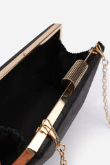 Oceane Embellished Evening Clutch In Black