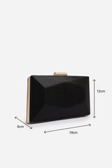 Oceane Embellished Evening Clutch In Black