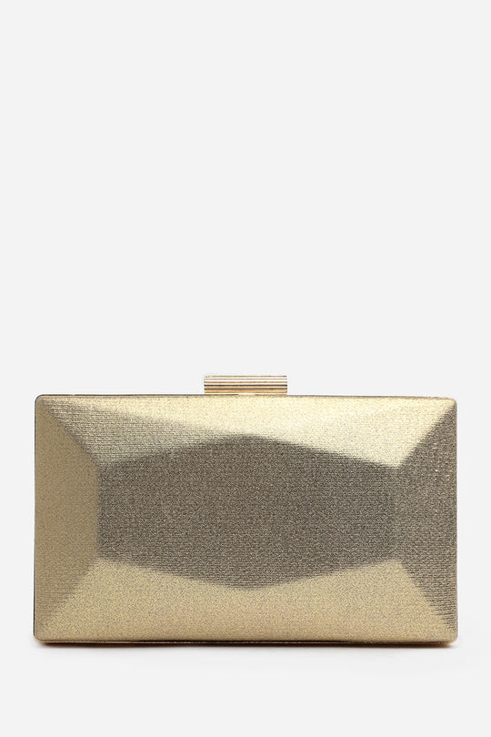 Oceane Embellished Evening Clutch In Gold