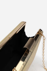 Oceane Embellished Evening Clutch In Gold