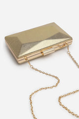 Oceane Embellished Evening Clutch In Gold