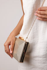 Oceane Embellished Evening Clutch In Gold