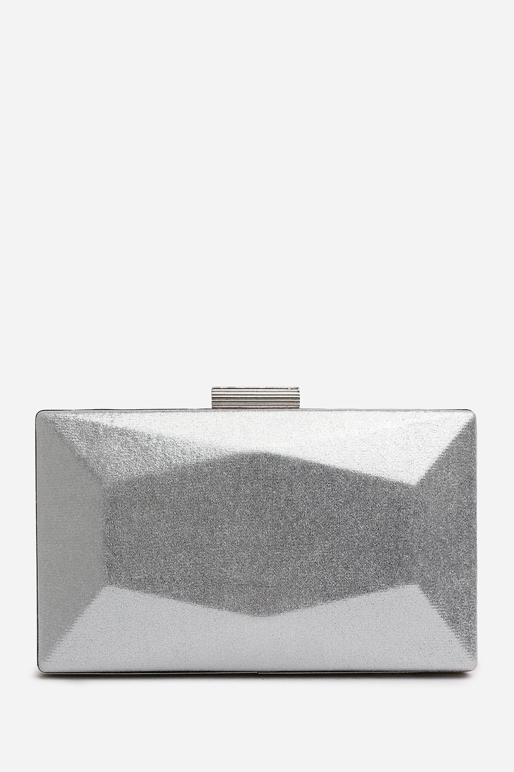 Oceane Embellished Evening Clutch In Silver