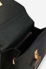 Mareas Elegant Top Handle Shoulder Bag In Black
