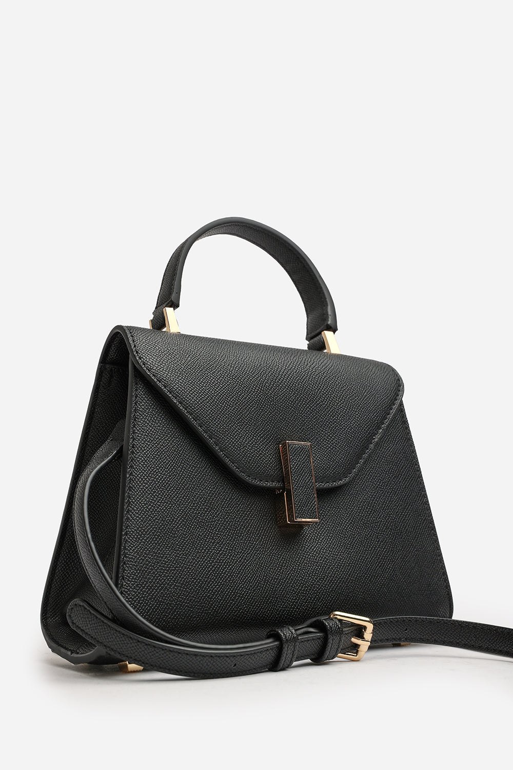 Mareas Elegant Top Handle Shoulder Bag In Black
