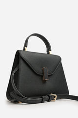 Mareas Elegant Top Handle Shoulder Bag In Black