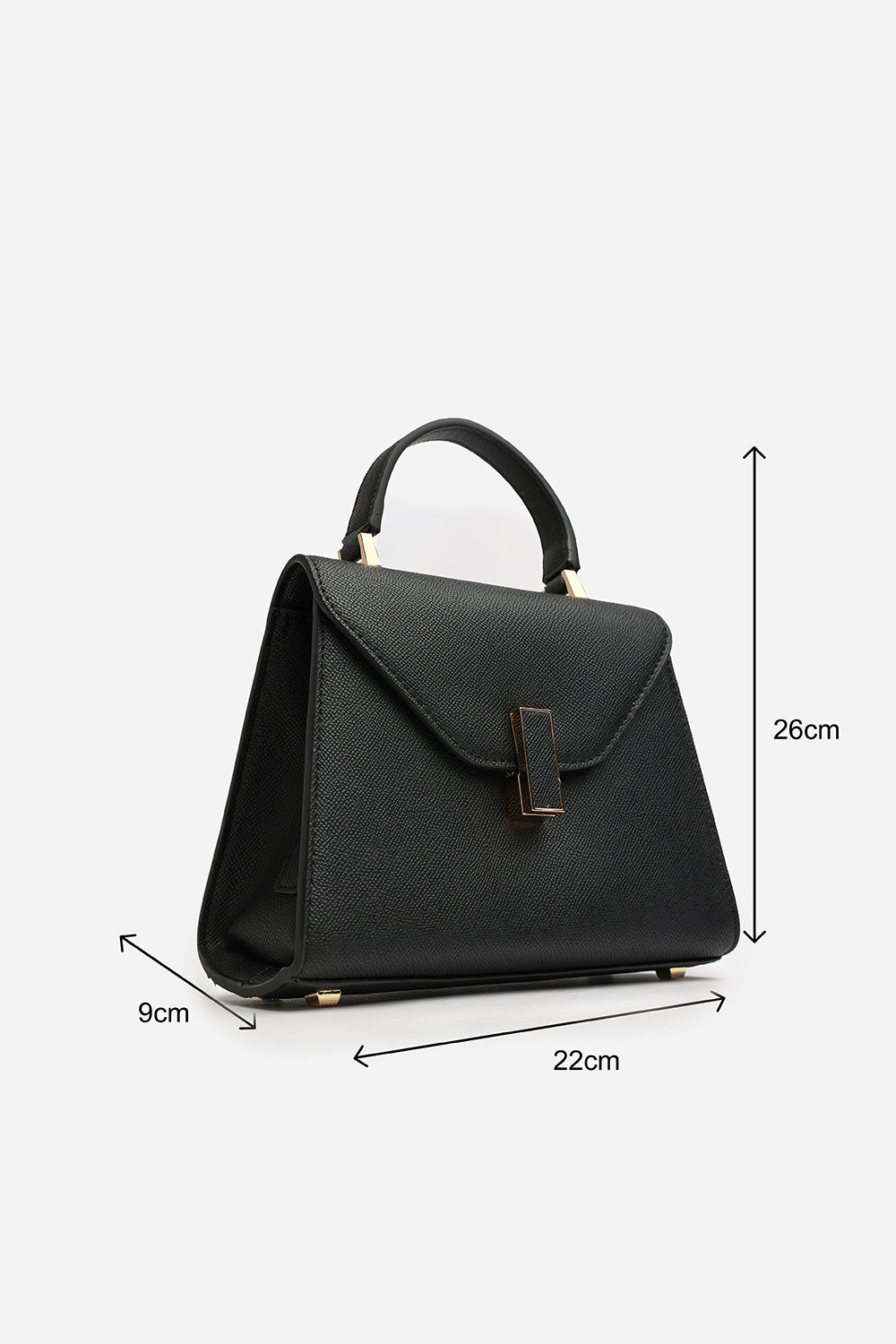 Mareas Elegant Top Handle Shoulder Bag In Black