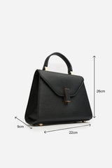 Mareas Elegant Top Handle Shoulder Bag In Black
