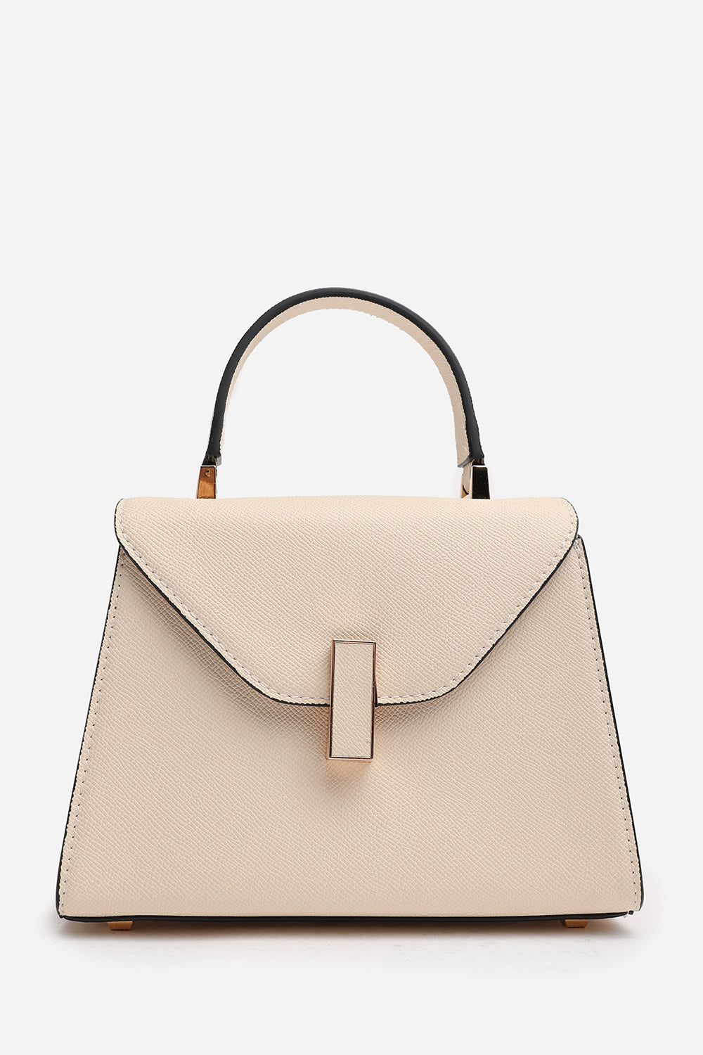 Mareas Elegant Top Handle Shoulder Bag In Cream