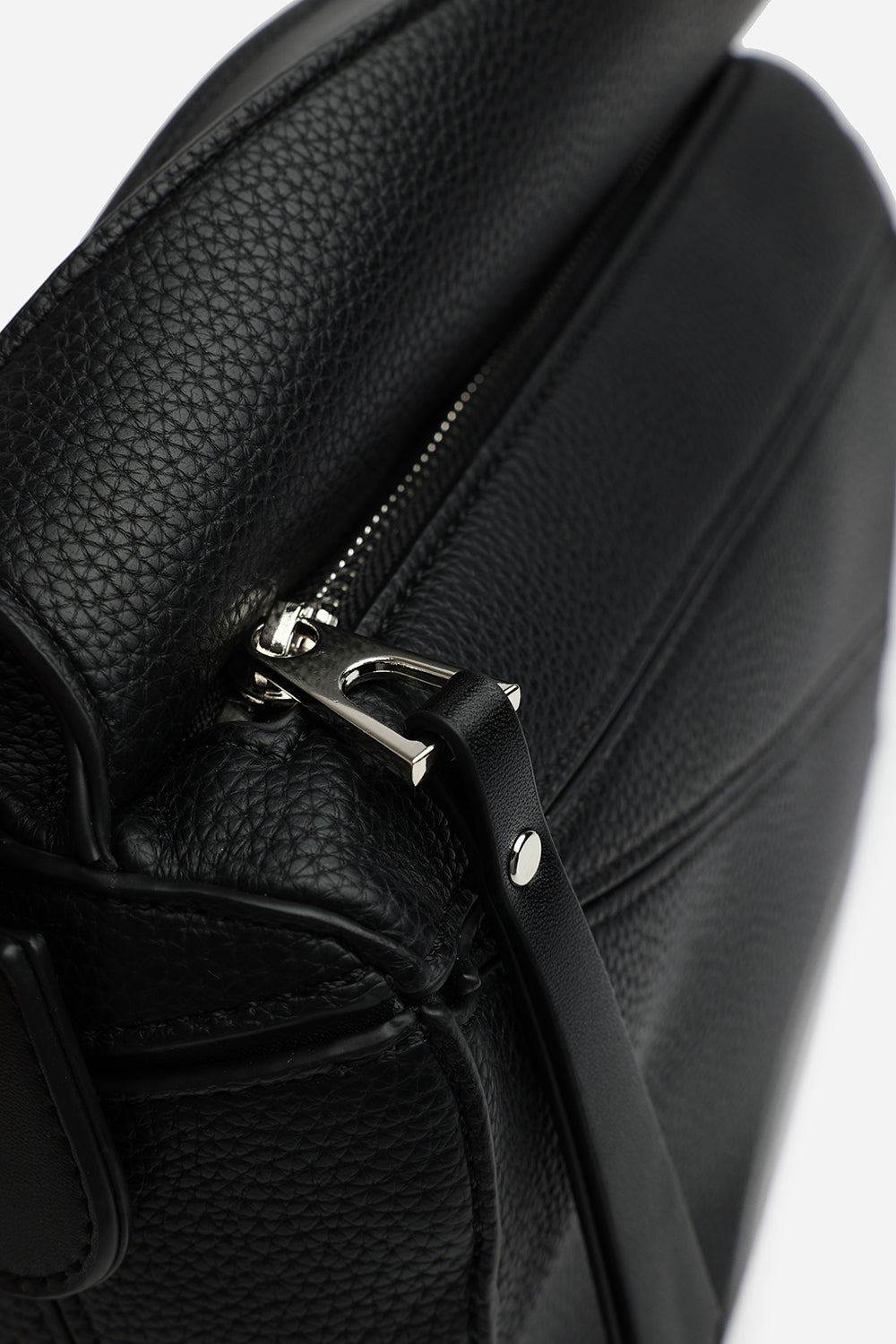 Abrazo Geometric Top Handle Bag in Black