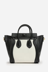 Dulce Front Zip Classic Tote Bag in Black