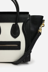 Dulce Front Zip Classic Tote Bag in Black