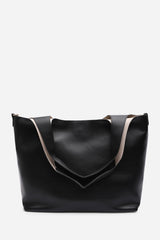 Citron Black Shoulder Tote Bag