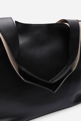 Citron Black Shoulder Tote Bag