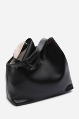 Citron Black Shoulder Tote Bag