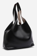 Citron Black Shoulder Tote Bag