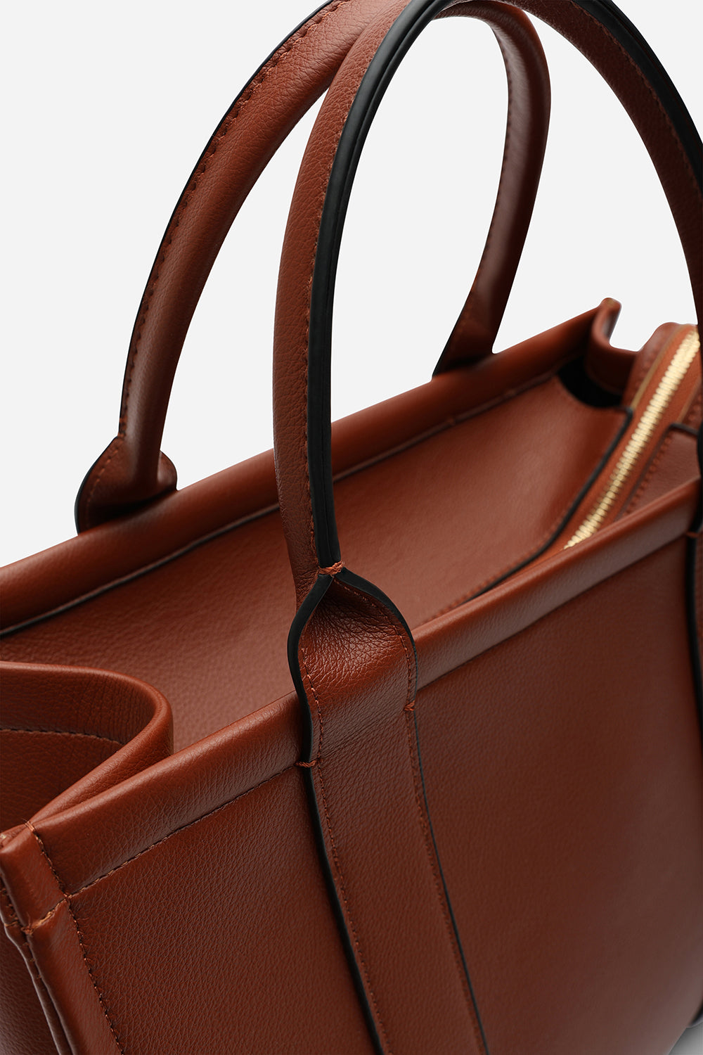 Quarry Dark Brown Tote bag With Top Grab Handles