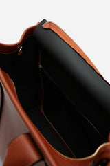 Quarry Dark Brown Tote bag With Top Grab Handles