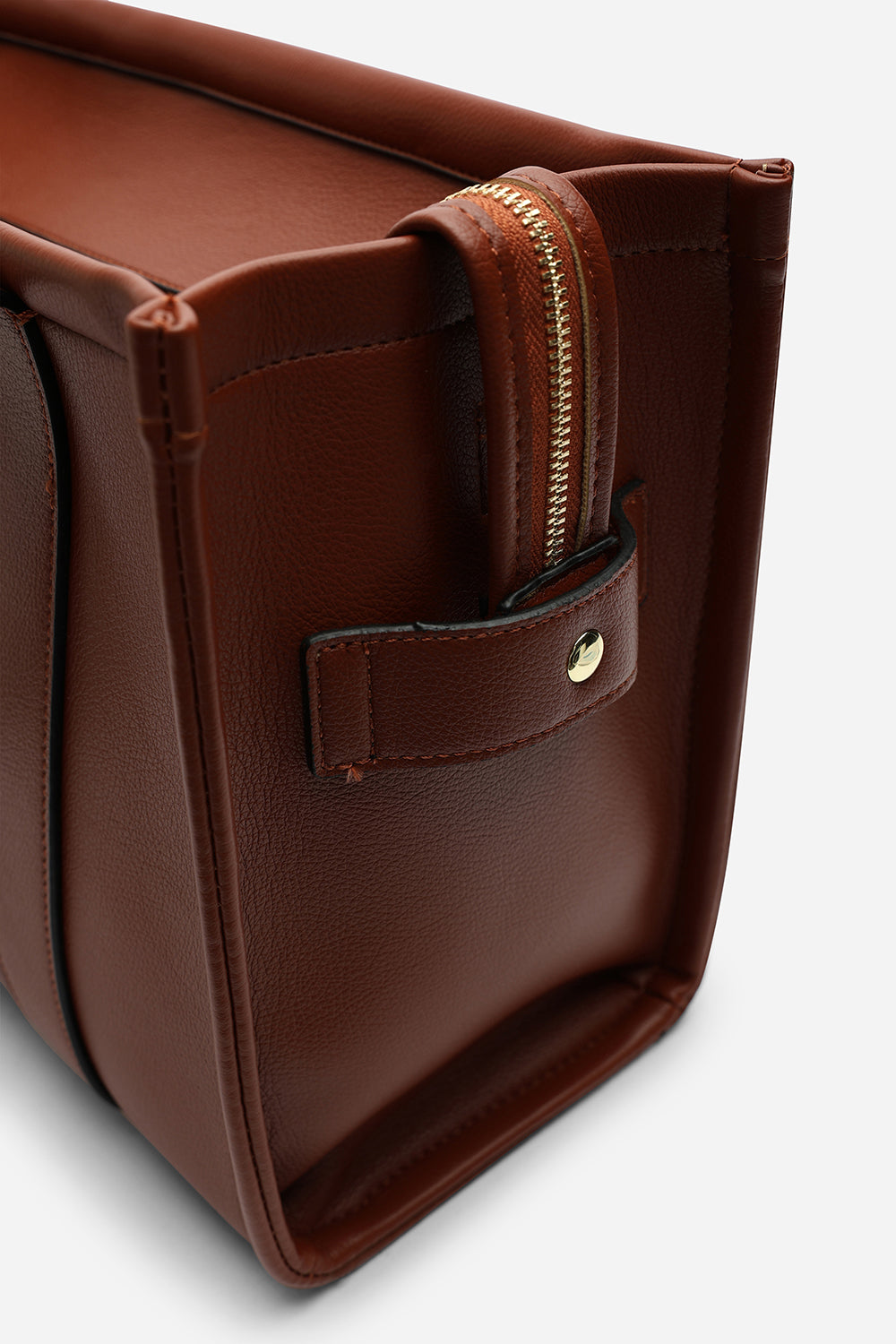 Quarry Dark Brown Tote bag With Top Grab Handles