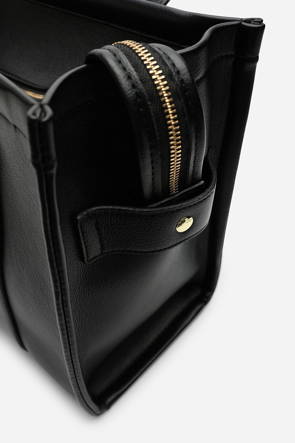 Quarry Black Tote bag With Top Grab Handles