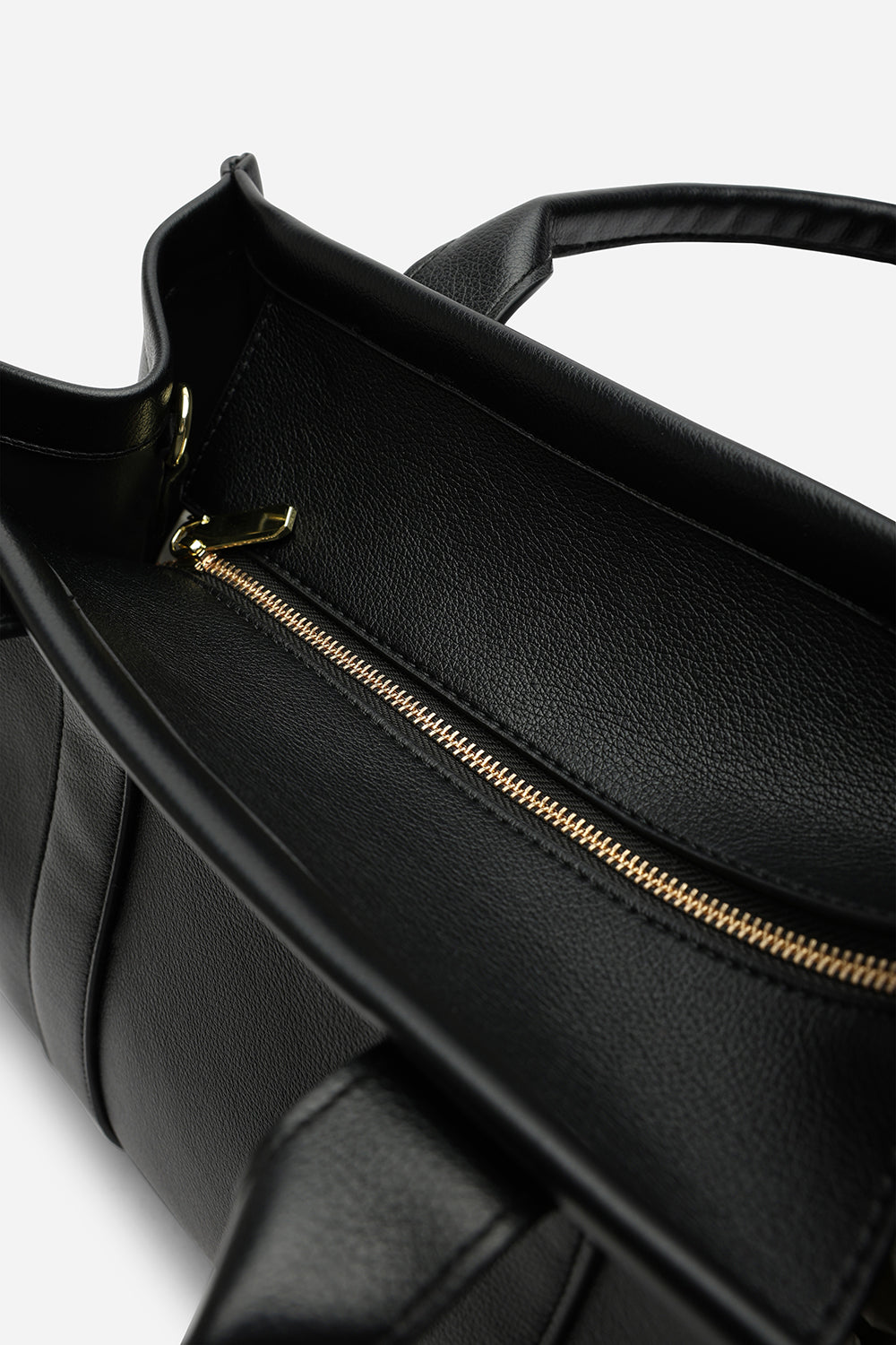 Quarry Black Tote bag With Top Grab Handles