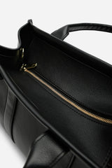 Quarry Black Tote bag With Top Grab Handles
