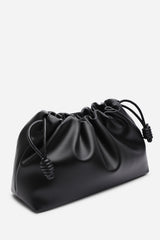 Auric Drawstring Shoulder Bag In Black