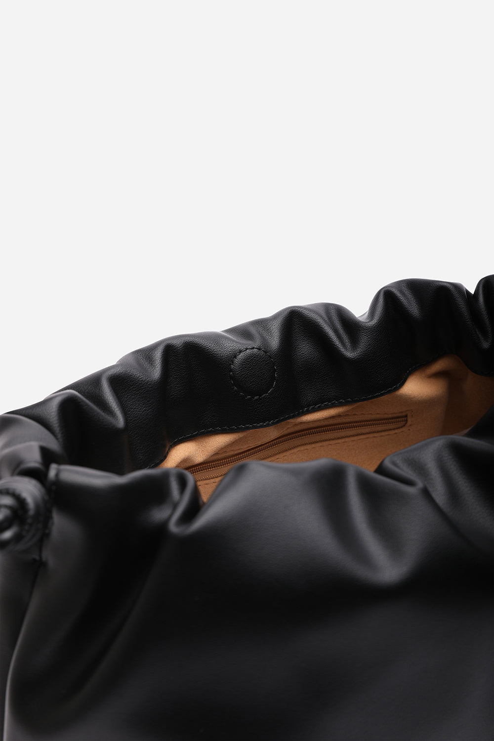 Auric Drawstring Shoulder Bag In Black