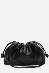 Auric Drawstring Shoulder Bag In Black