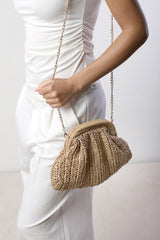 Naya Raffia Crochet Clutch