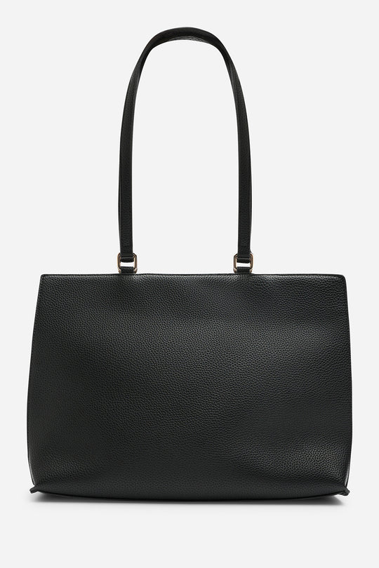 Mariella Faux Leather Tote Bag in Black