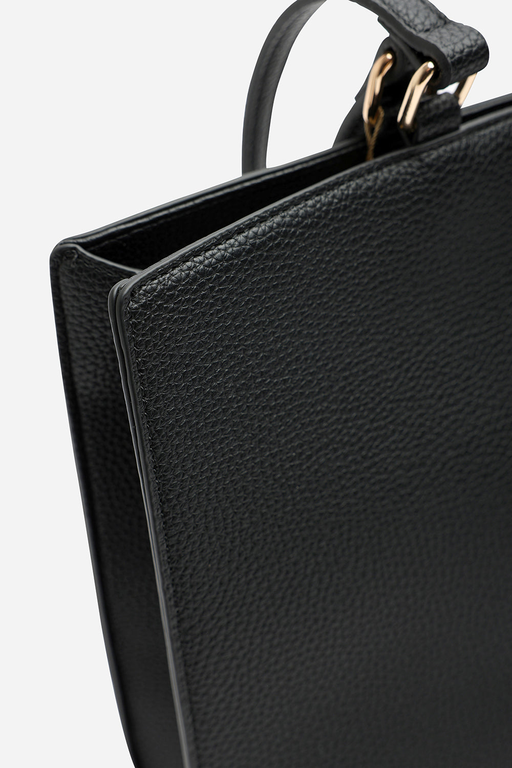 Mariella Faux Leather Tote Bag in Black