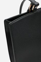 Mariella Faux Leather Tote Bag in Black