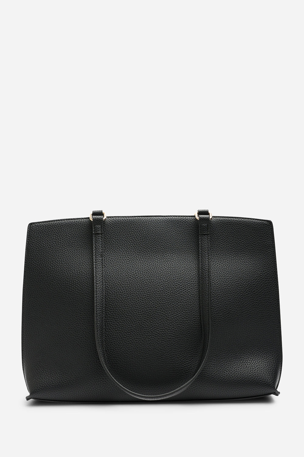 Mariella Faux Leather Tote Bag in Black